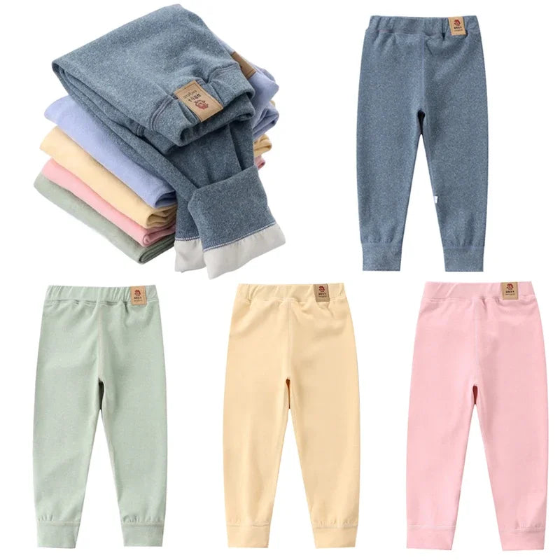 Big Size Children's Fleece Warm Render Pants Girls Winter Velvet