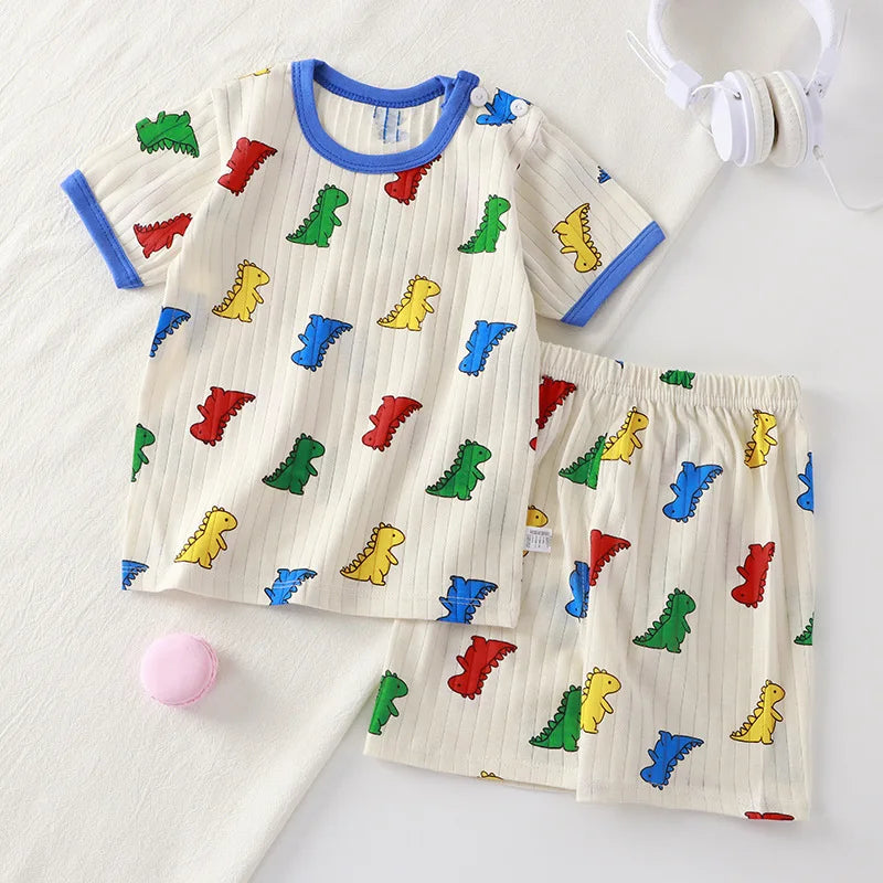 Children Clothing Set Child T-shirt Suit Summer Cotton Girls Shorts