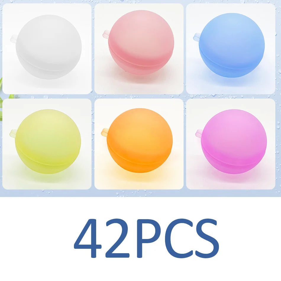 Reusable Water Balloons, Refillable Quick Fill Colorful Water Splash