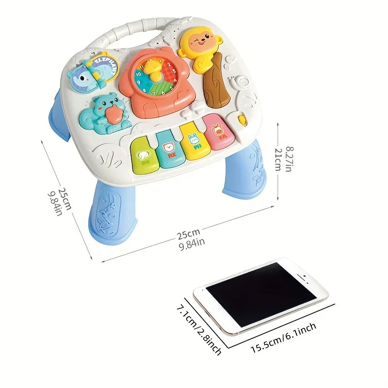 Baby Multifunctional Game Table Animal Sound Learning Piano Keys