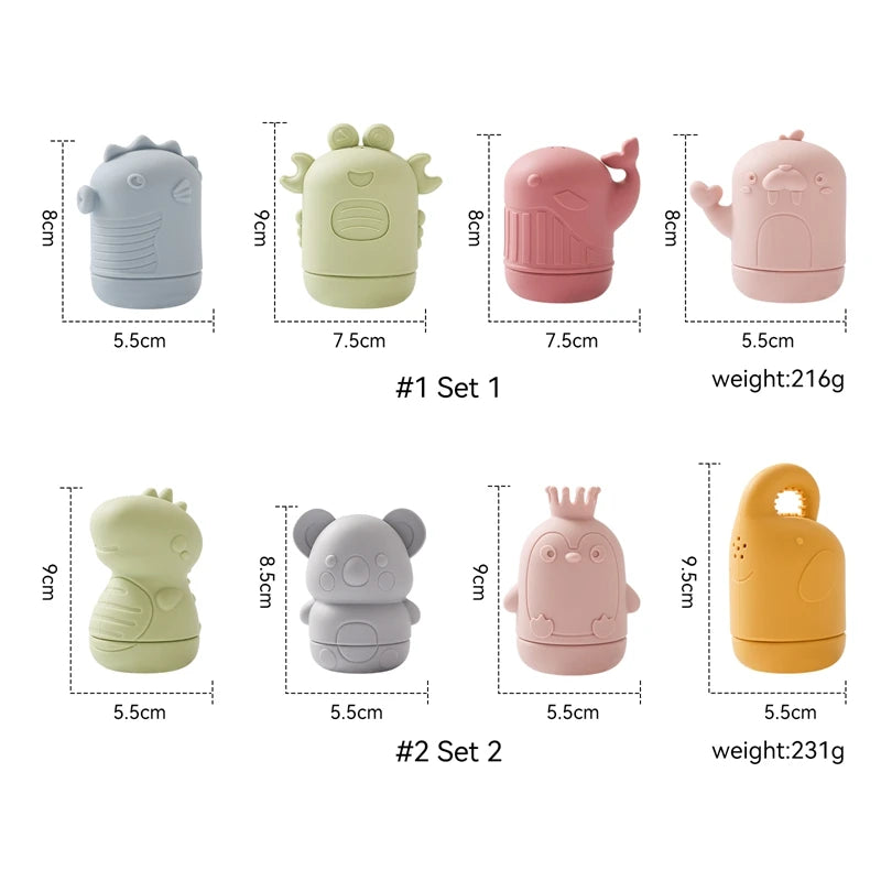 Baby Bath Toy Cartoon Animal Swim Bathroom Toy Toddler Water Baby
