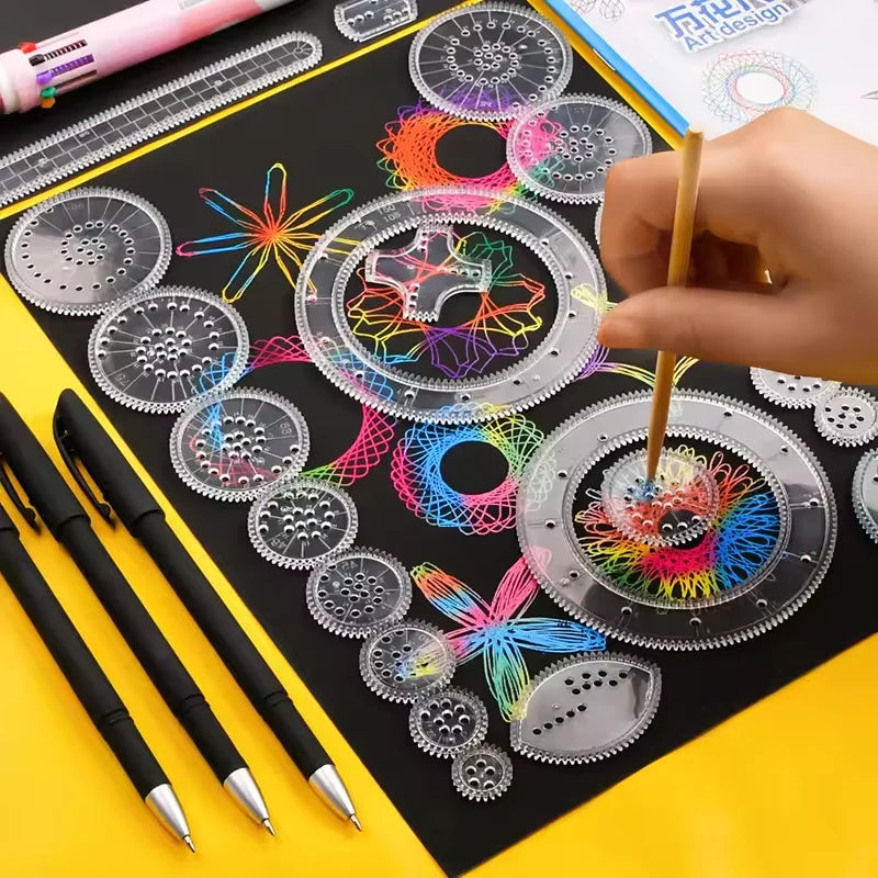 Creative Gears Geometry Spirograph Drawing Stencils Set Painting