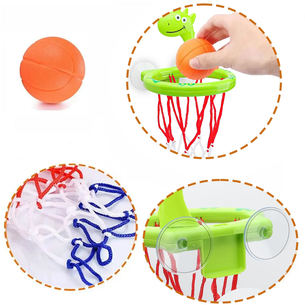Baby Bath Toy Children Water Play Toy Set Bathroom Bathtub Suction