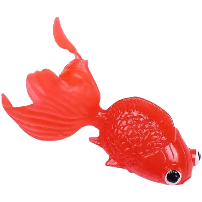 Children's 10Pcs/Set Kawaii Simulation Rubber Goldfish Baby Bath