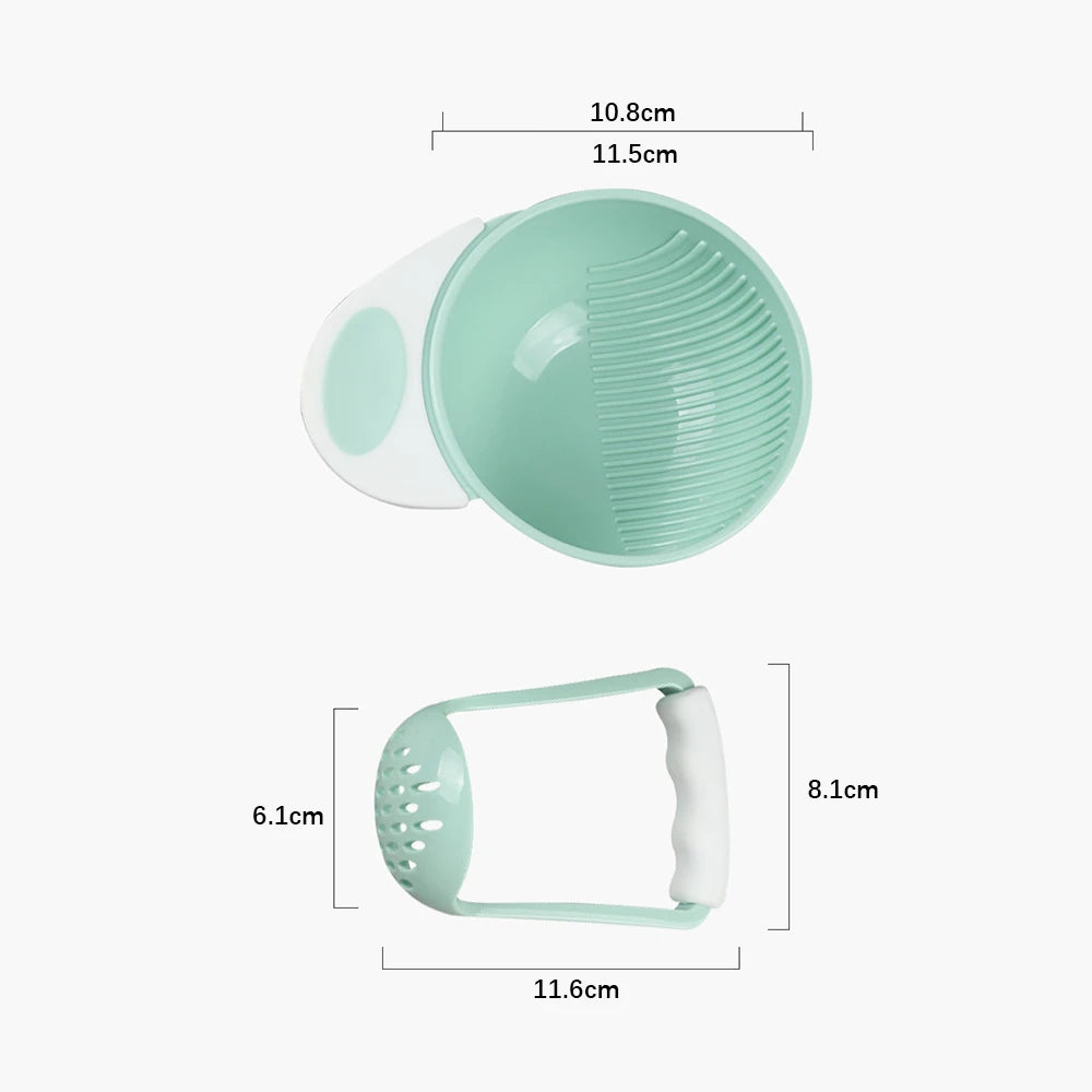Baby supplementary food grinding bowl Baby manual grinder children's