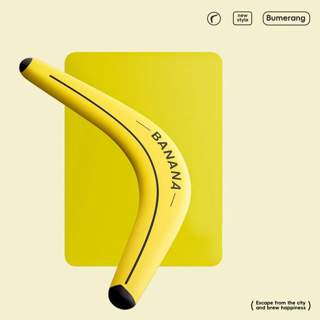 Soft and Elastic Sports Throwback Banana V Shaped Boomerang Flying