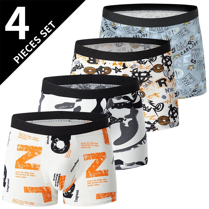 Men's Printed Boxer Briefs - 4 or 5 Pack