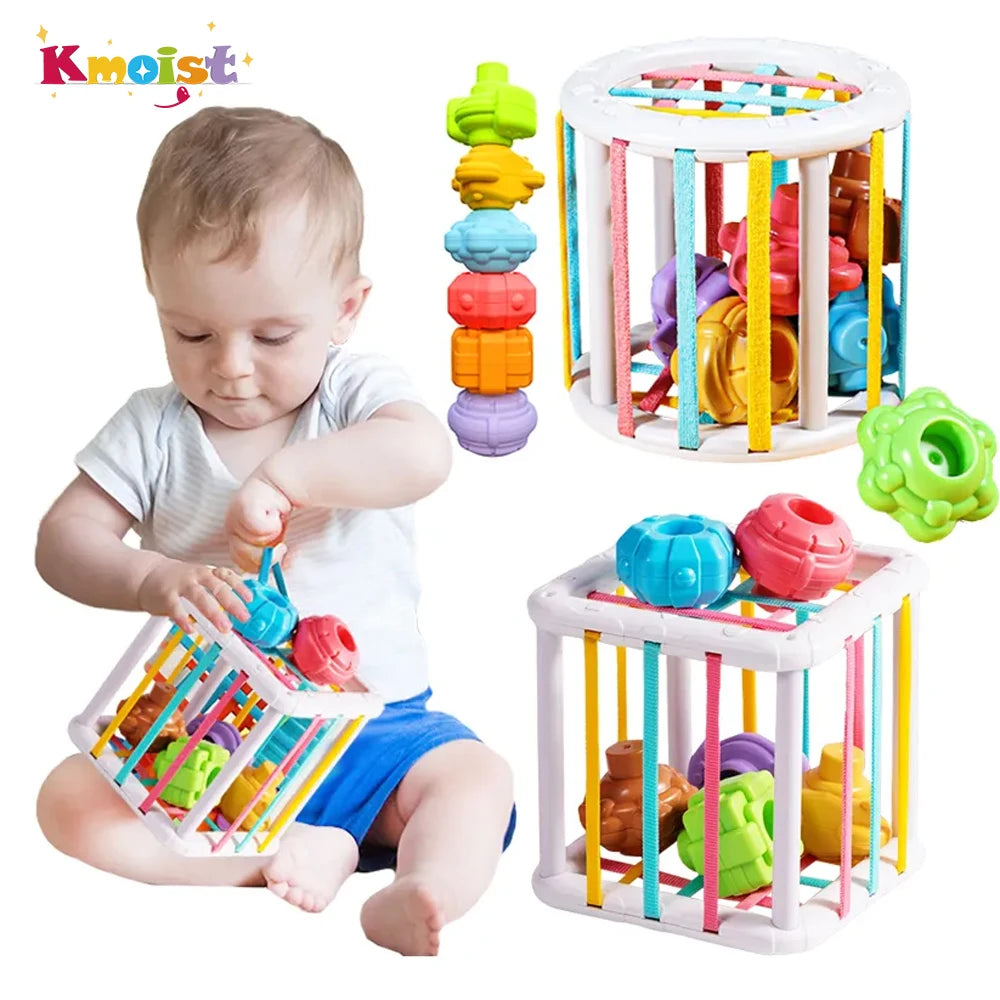 Baby Montessori Learning Educational Toy Colorful Shape Blocks