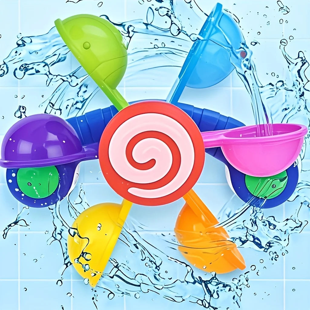 1pc Spinning Bath Toy Windmill, Fun Bathtime Sensory Play for Baby