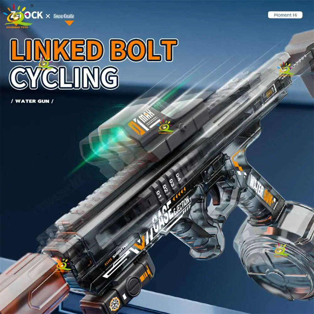 HUIQIBAO Children's electric water gun Toy, high-speed water sprayer,