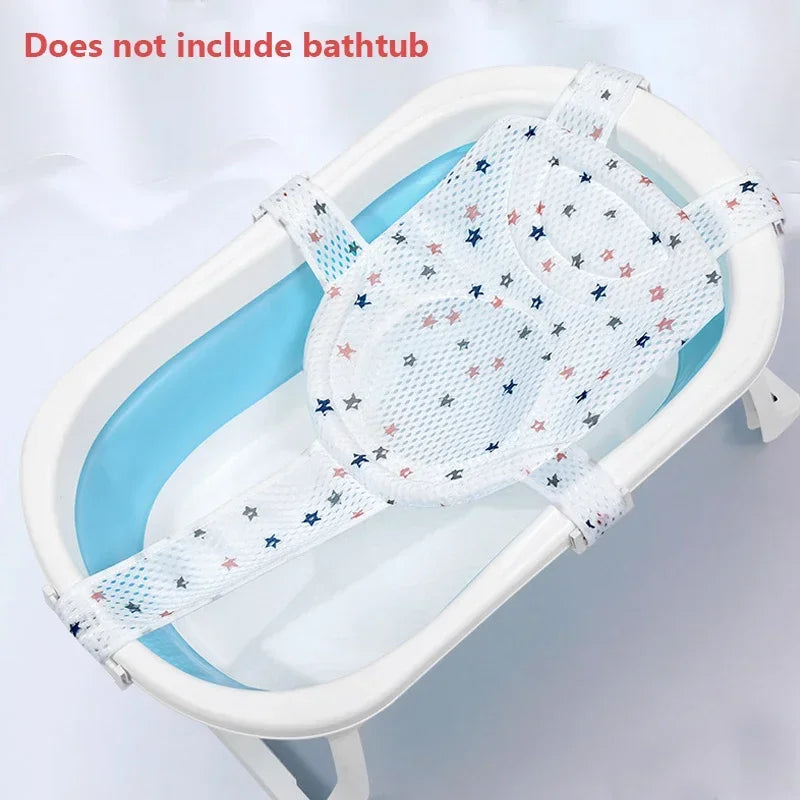 Baby Bath Net Mat Children Newborn Adjustable Bathtub Pillow Seat