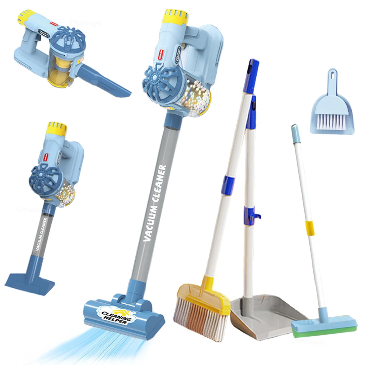 Kids Simulation Electric Vacuum Cleaner Cleaning Set for Toddlers