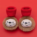 Baby Boys Girls Christmas Red Socks Spring Autumn Winter Anti Slip