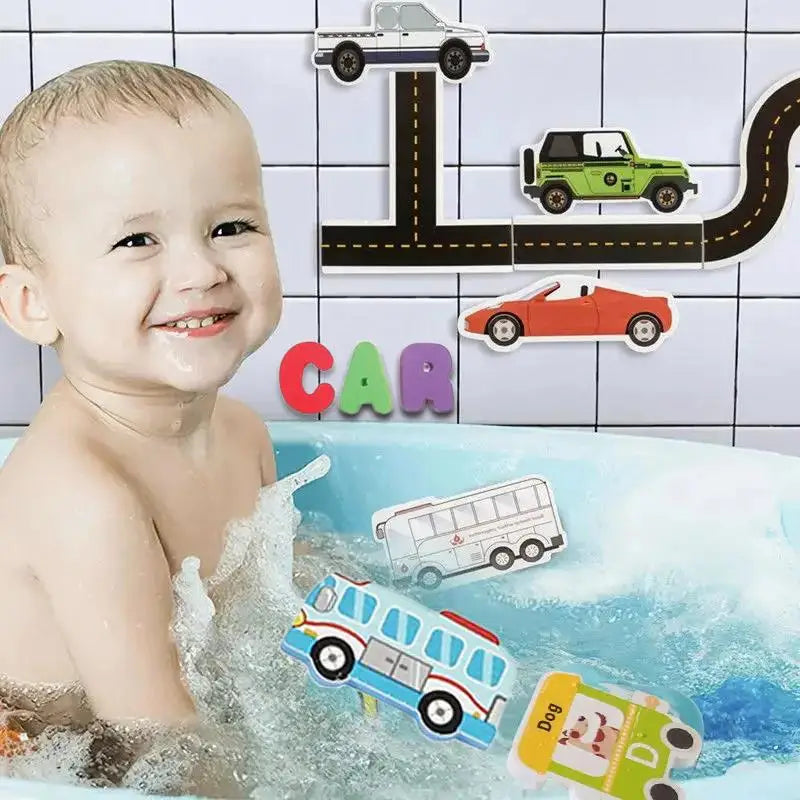 Baby Bath Toy Floating Foam EVA Puzzle Bathing Toy Letter Number