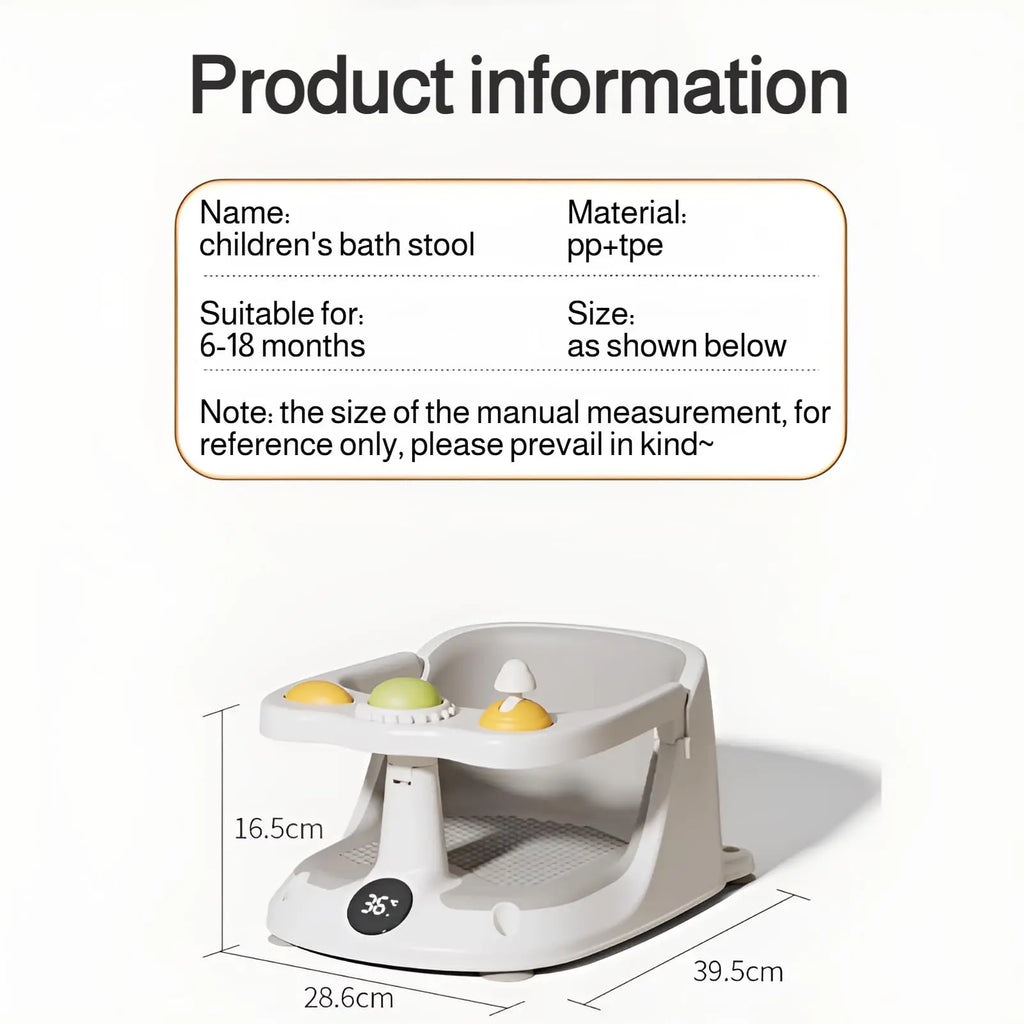 Baby Bath Seat for Babies & Up - Bathtub Seats for Babies Sitting Up