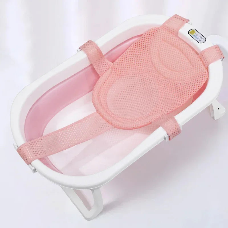 Baby Bath Net Mat Children Newborn Adjustable Bathtub Pillow Seat