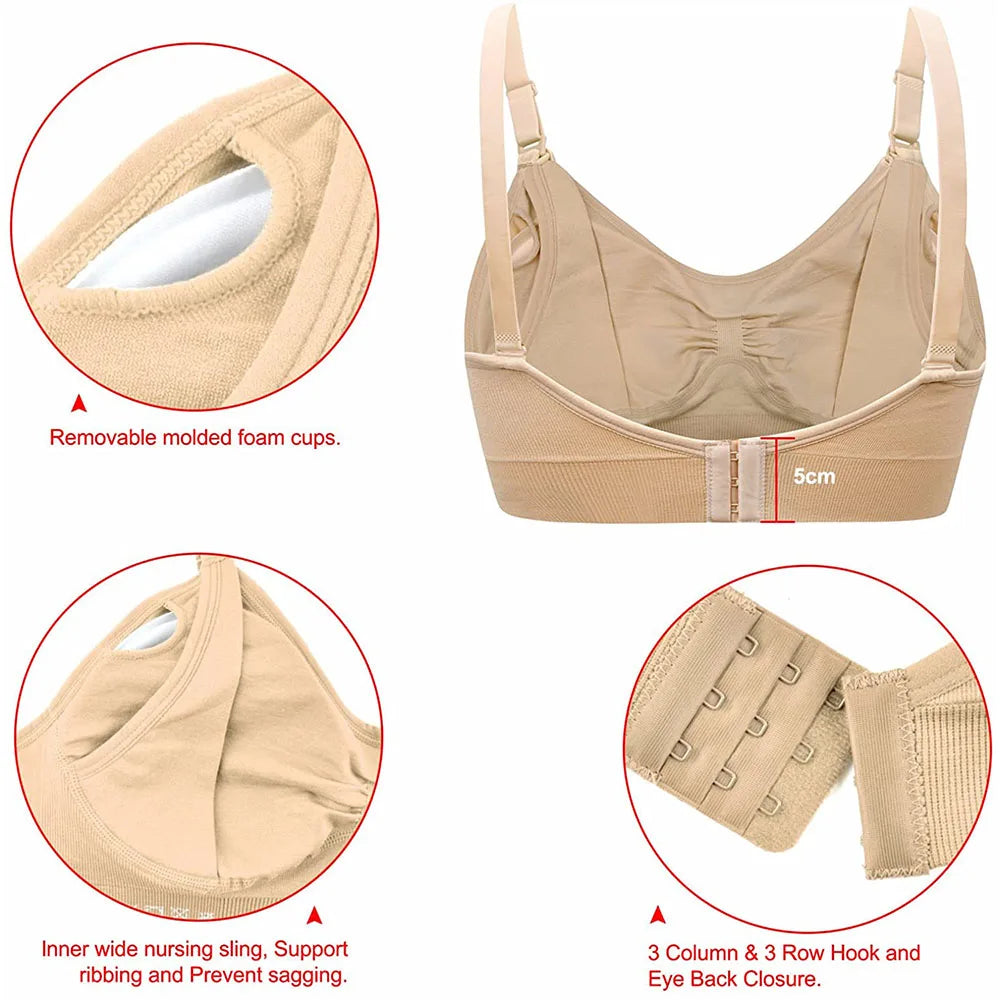 Breastfeeding Bras Maternity Nursing Bra for Feeding Nursing Underwear