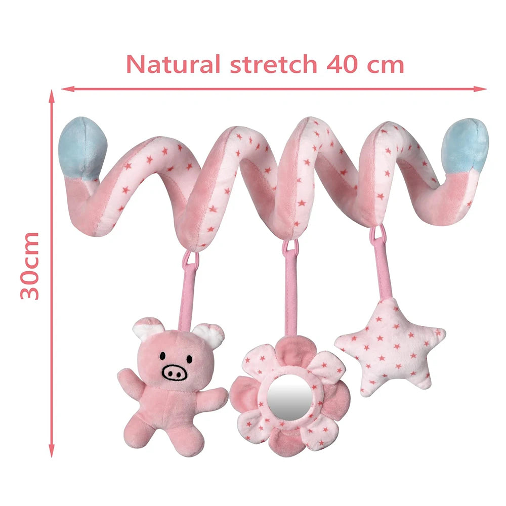 Car Seat Infant Baby Spiral Activity Hanging Toy Stroller Bar Crib