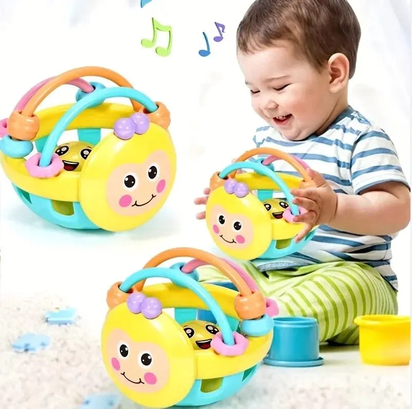10cm Baby Toy Catch Ball Bendy Baby Walker Rattles Develop