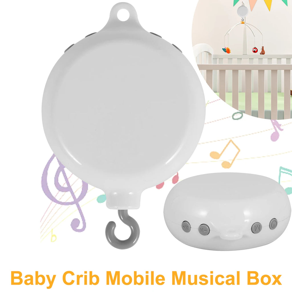 Baby Rotating Music Box ABS Baby Crib Hanging Rattle Bed Bell 3 Modes