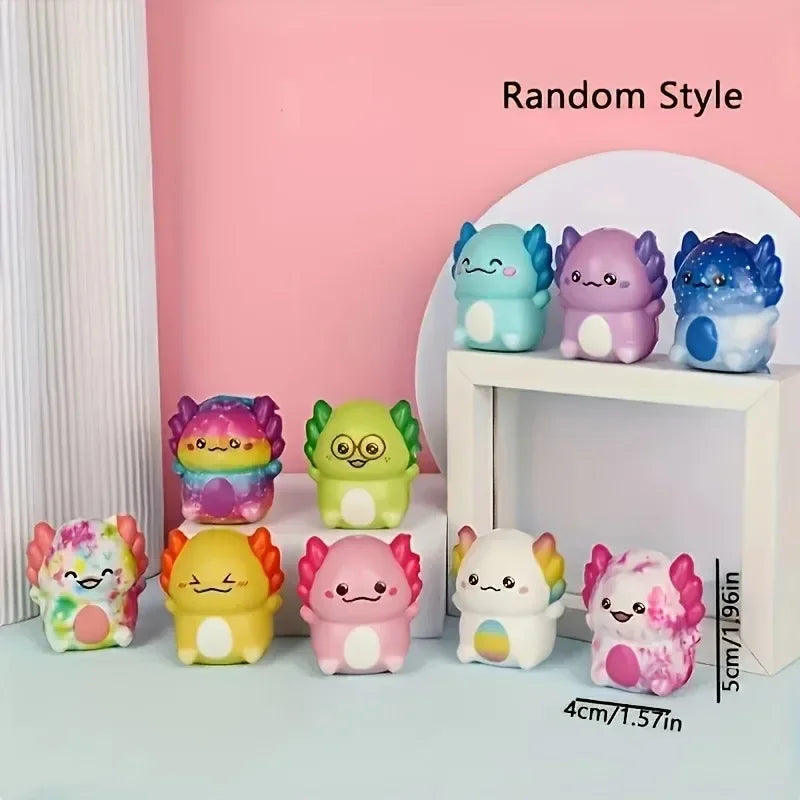 12/24PCS Kids Adult Mini Kawaii Newt Cute Stress Relief Squeeze Toy