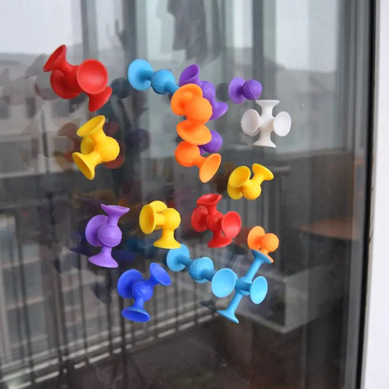 Suction Cup Toy, Soft Throw Darts Set,Building Blocks Pop Sucker