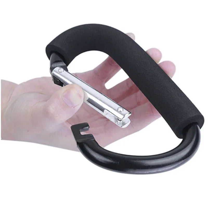 Large Carabiner Stroller Hooks Organizer Aluminum D Ring Spring Snap