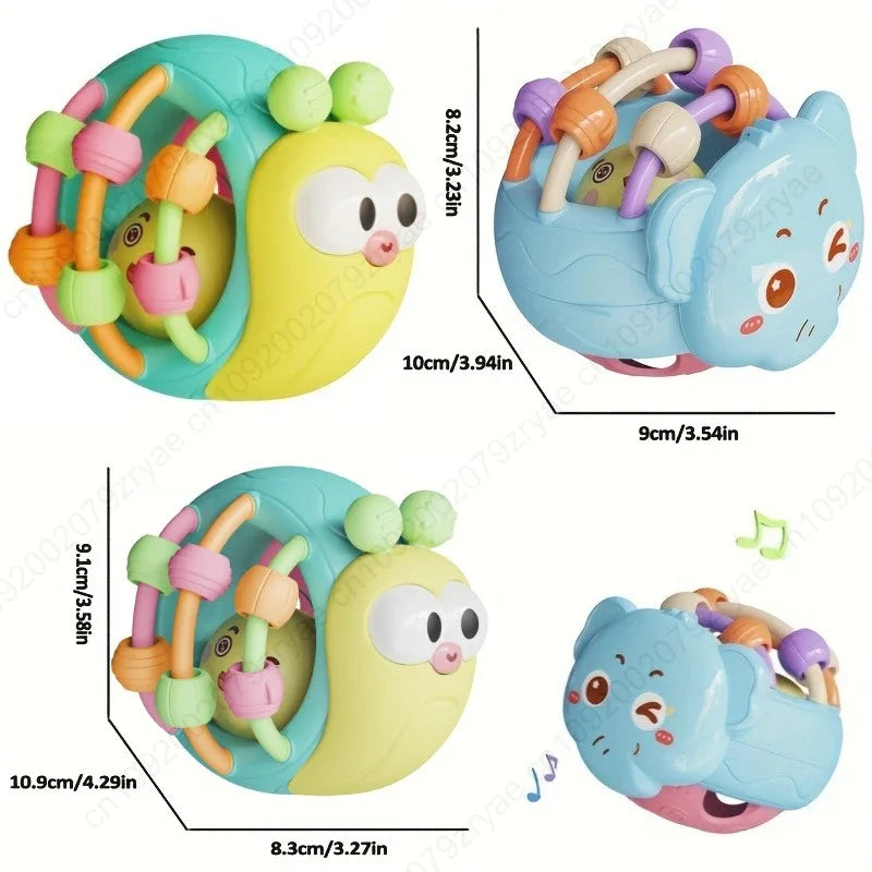 Baby Balls Rattle Comforter Toy Soft Hand Grasp Ball Educational