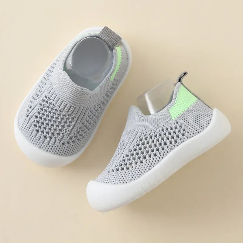 Breathable Knit Mesh Walking Shoes Spring Summer Soft Sole