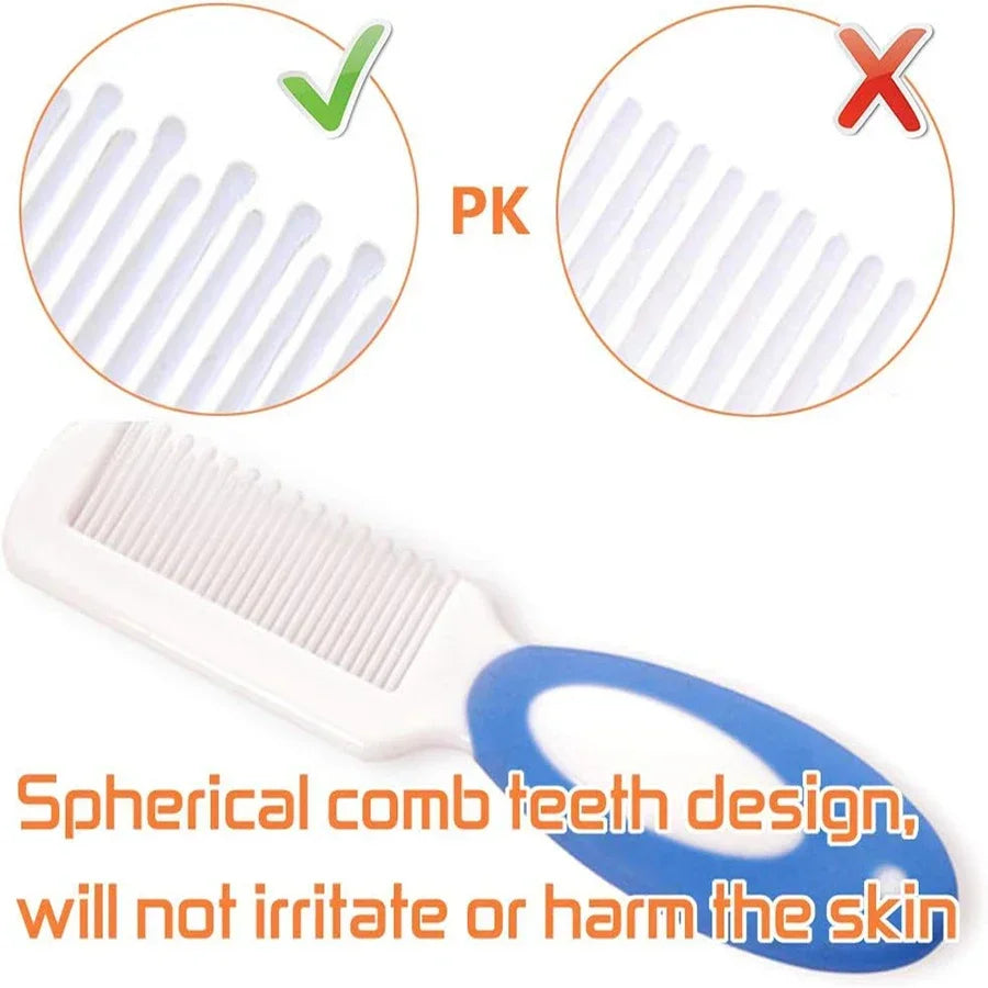 Baby Hair Brush Set for Newborn Toddlers Soft Bristles Silicone