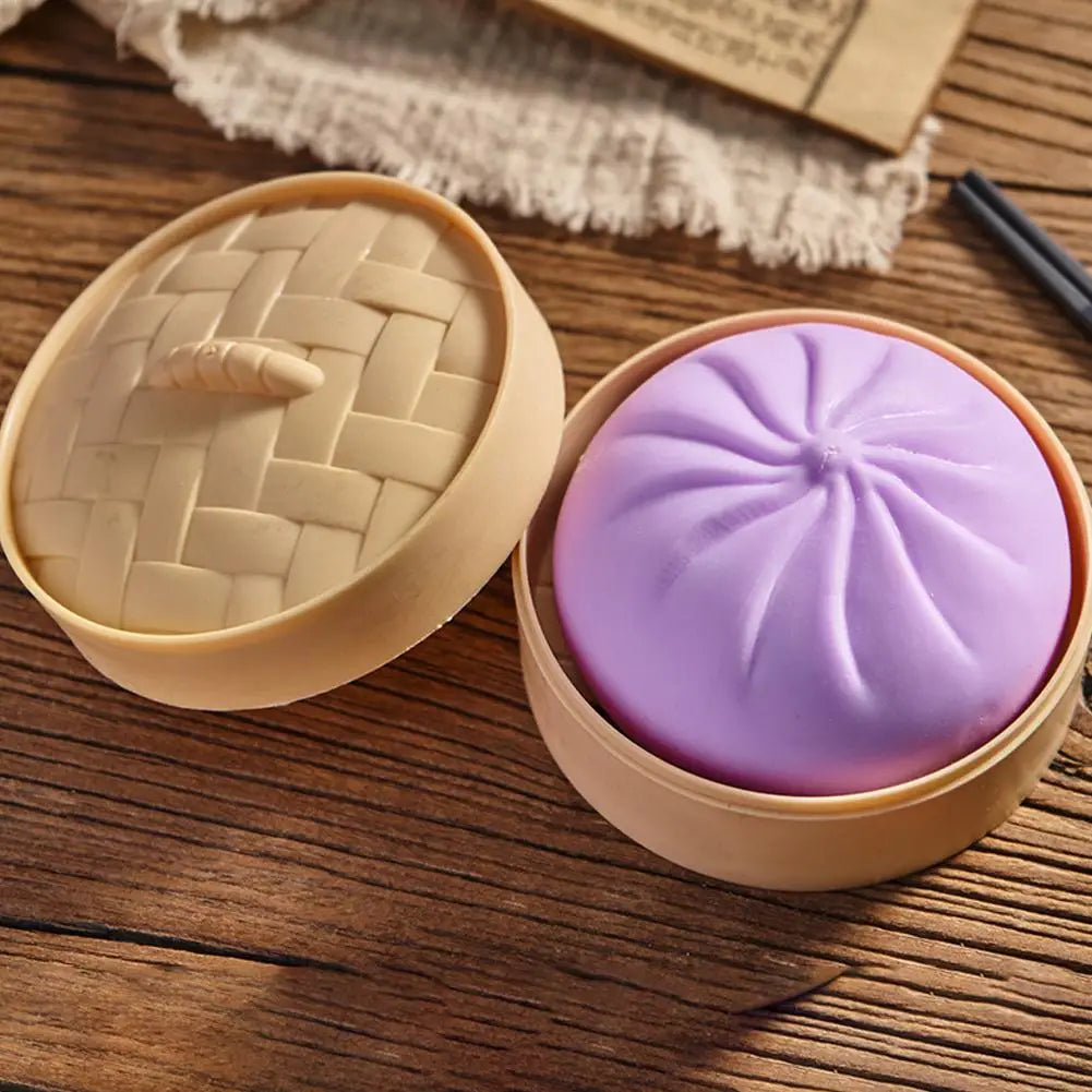 Colorful Dumpling Squishes Stress Balls Fidget Sensory Toy Simulation