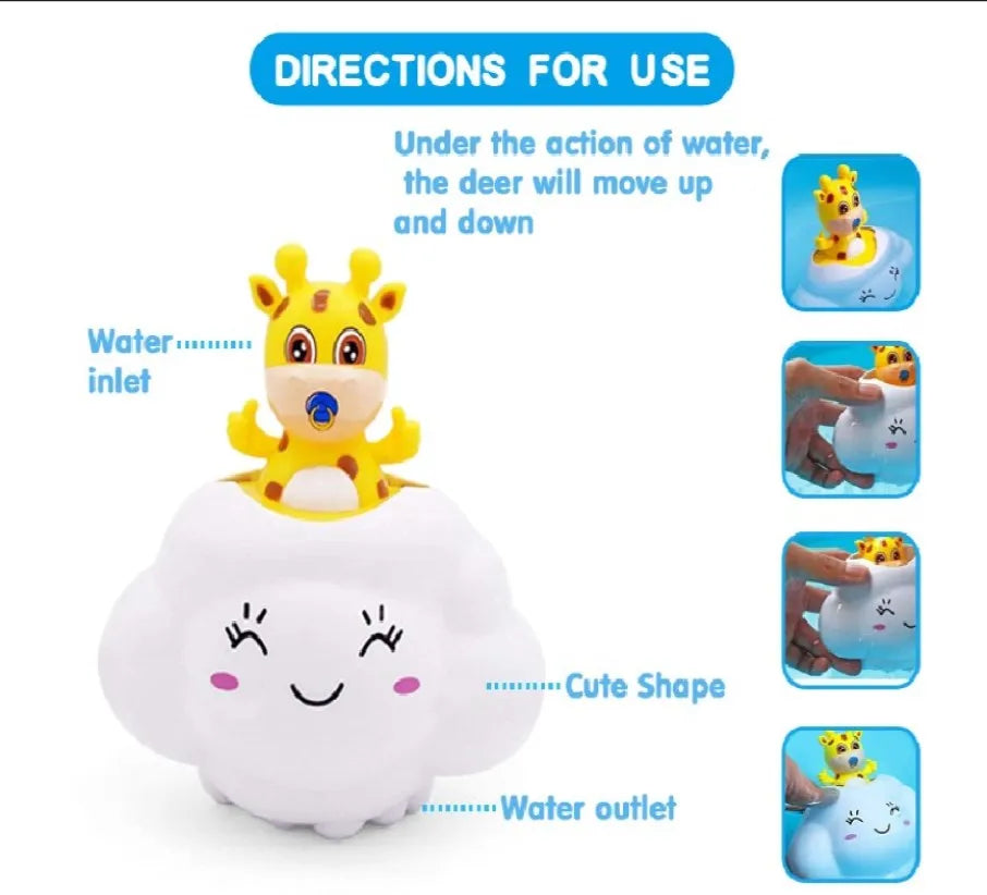 Baby Bath Toy Bathing Swimming Water Spraying Clouds Shower Bath Toy