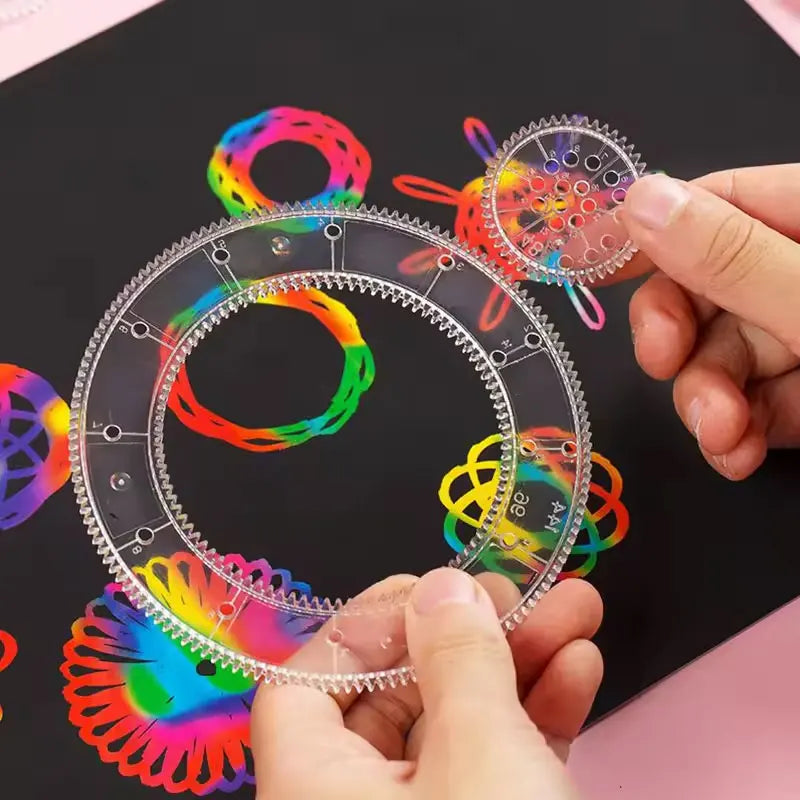 Creative Gears Geometry Spirograph Drawing Stencils Set Painting