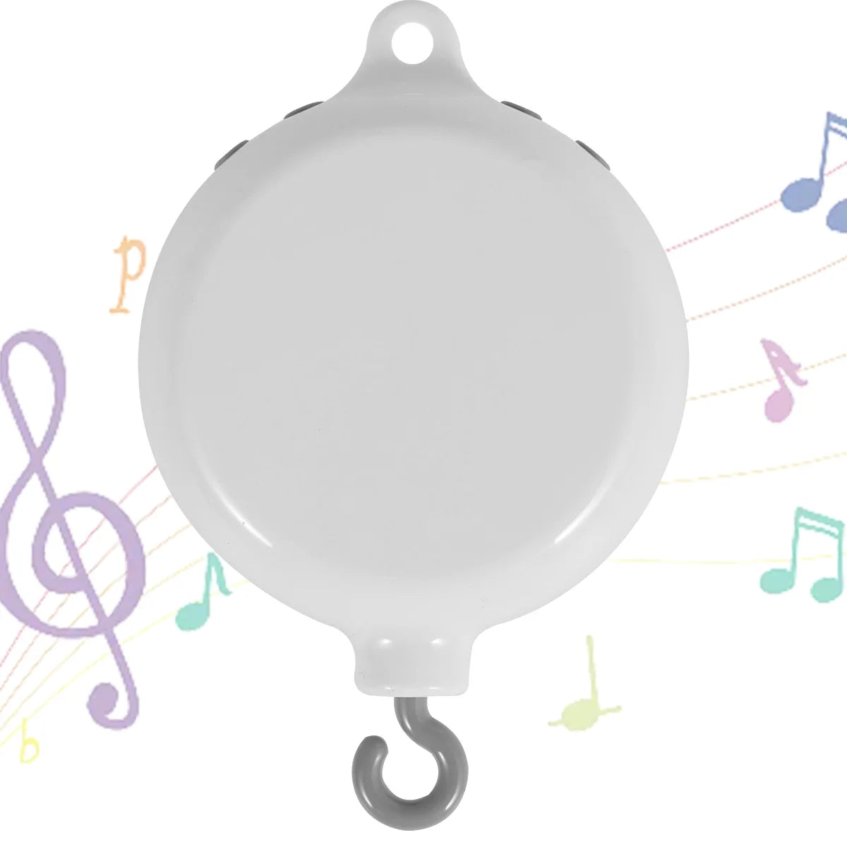 Baby Rotating Music Box ABS Baby Crib Hanging Rattle Bed Bell 3 Modes