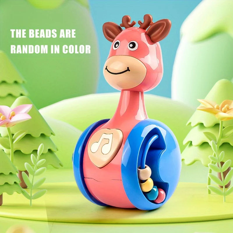 Roly Poly Baby Toy 6 to 12 Months, Tumbler Wobbler Toy for Infant Boy