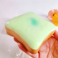 Simulation Butter Toast Bread Squishy Toy for Stress Relief Soft