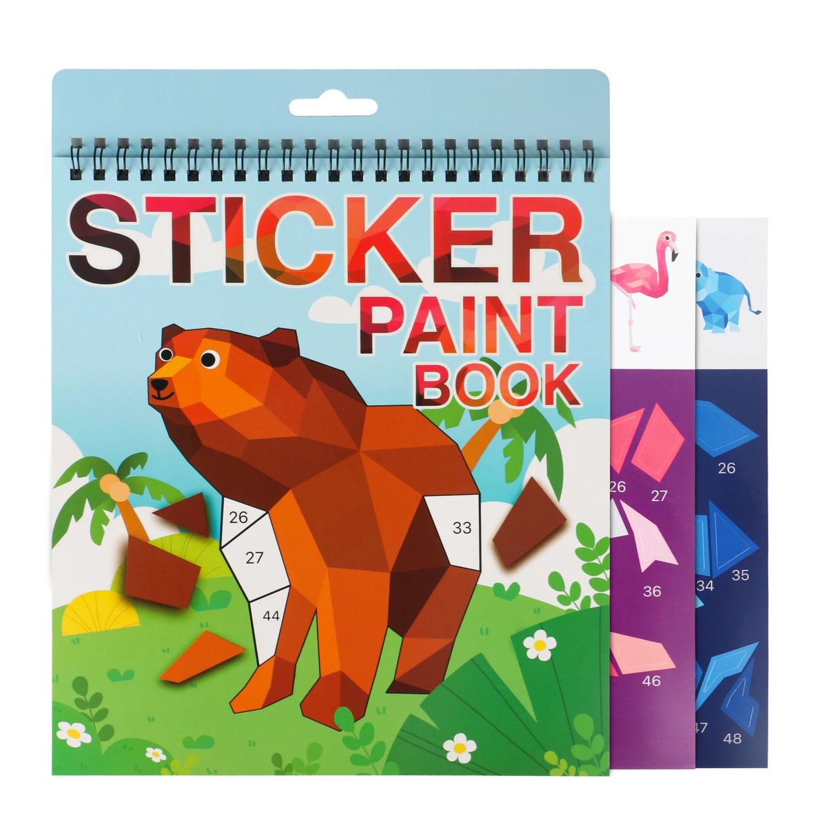 1PCS Sticker Book Crafts Ages 4-8, Sticker by Number for brain