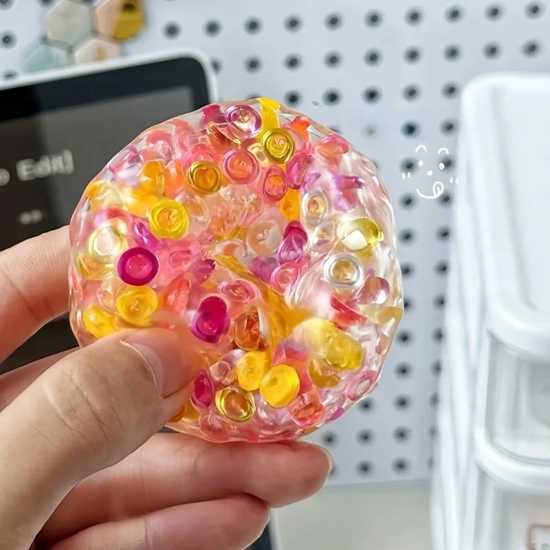 Squishy Balls Ice Beads Squeeze Toy Super Soft Mochi Fidget Toy Slow