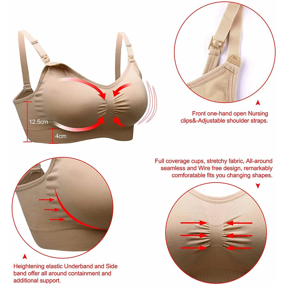 Breastfeeding Bras Maternity Nursing Bra for Feeding Nursing Underwear