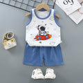 Children Sets Kids Clothes Boys Girls Vest Suit Summer Children's
