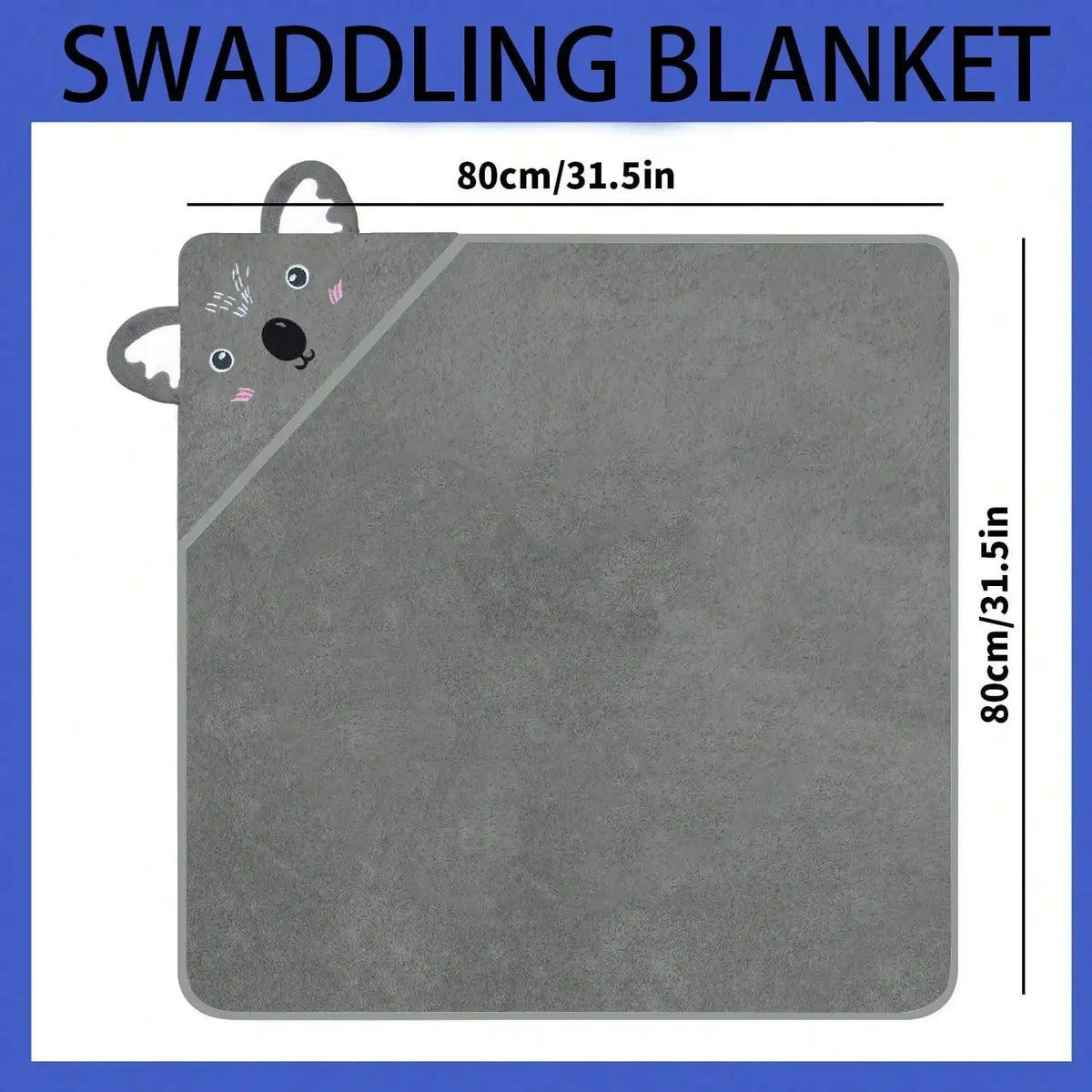 Cartoon Baby Bath Towel Infant Soft Bathrobe Hooded Swaddle Towel