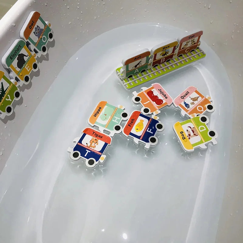 Baby Bath Toy Floating Foam EVA Puzzle Bathing Toy Letter Number