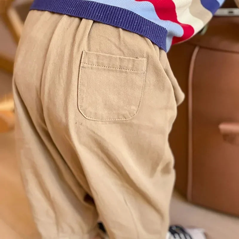 Solid Boy Kids Fashion Trousers Toddler Clothes Summer Spring Baby