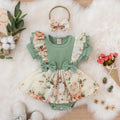 Kids Dress For Cotton Ruffle Sleeve Cute Butterfly Floral Summer