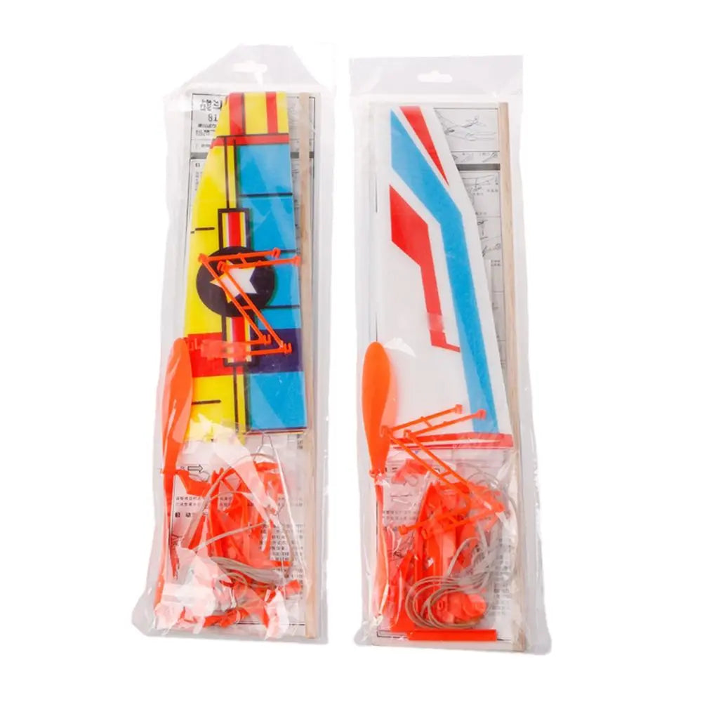 Children Novelty Plastic Educational Toy DIY Foam Aircraft Elastic