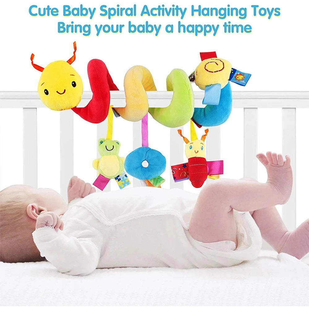 Cute Activity Musical Spiral Crib Stroller Car Seat Travel Hanging