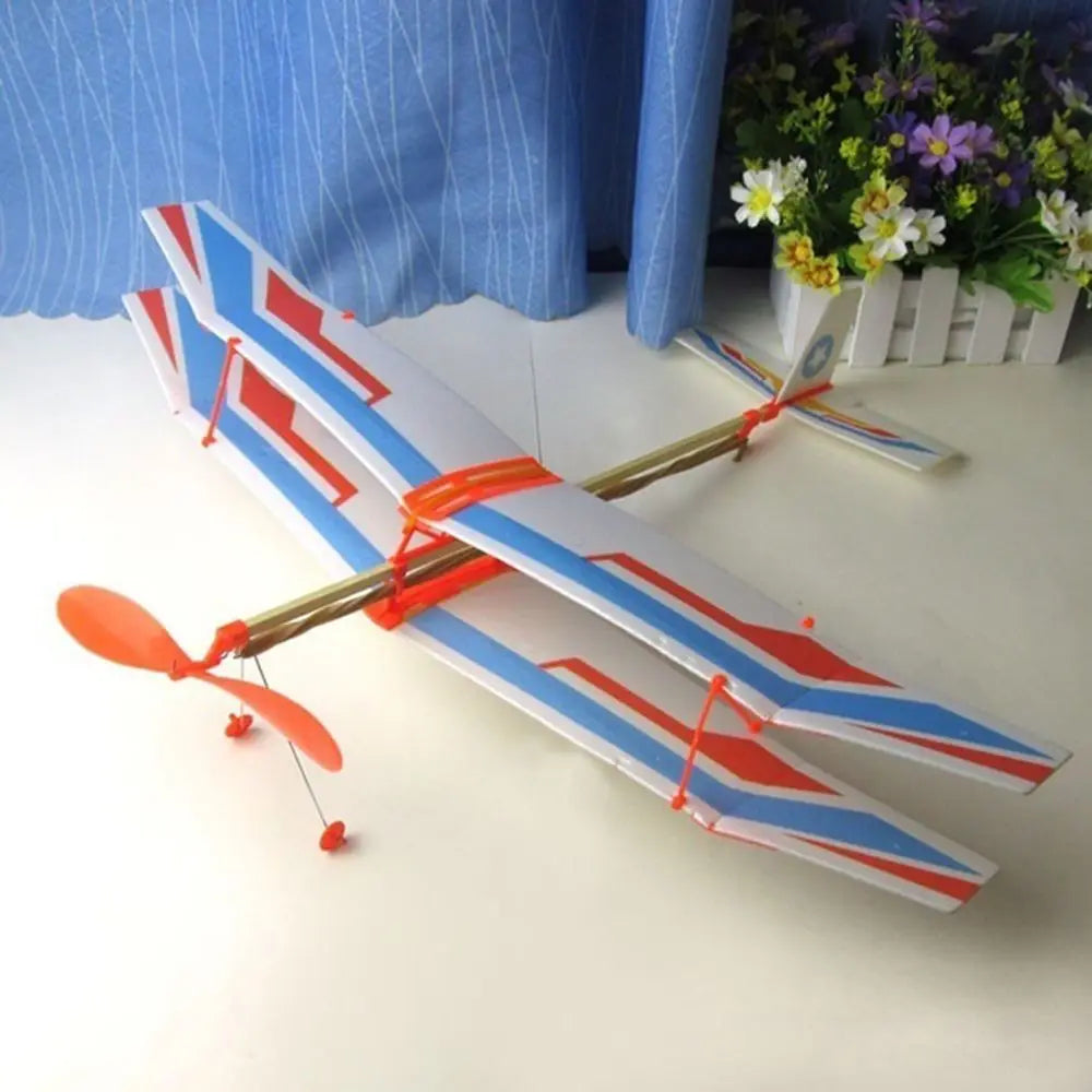 Children Novelty Plastic Educational Toy DIY Foam Aircraft Elastic