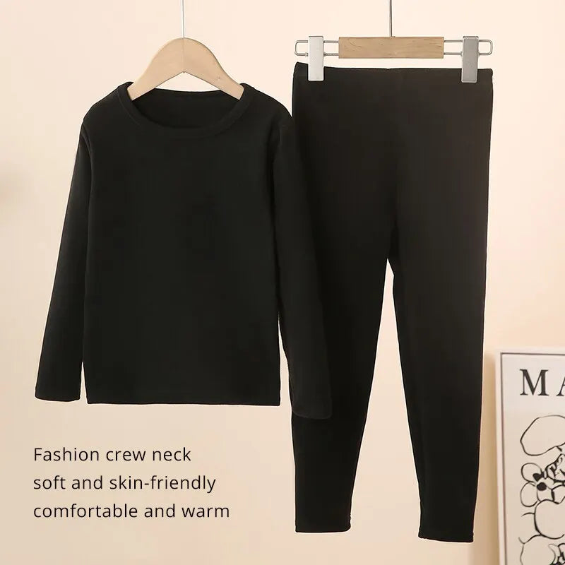 2-Piece Children's Thermal Underwear Suit Boys' Autumn Clothes