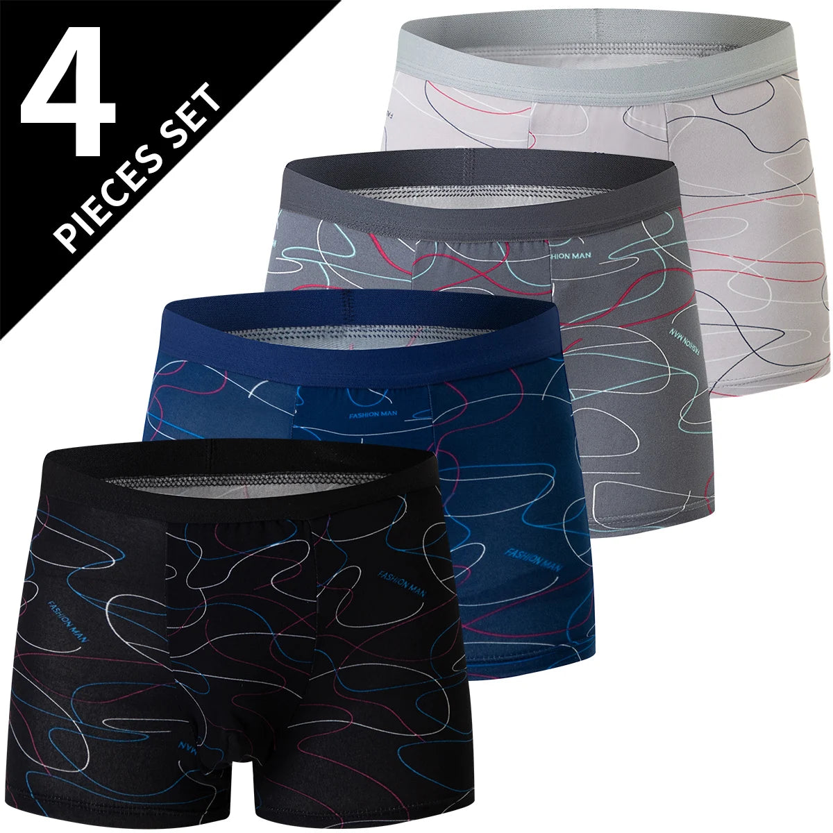 Men's Printed Boxer Briefs - 4 or 5 Pack