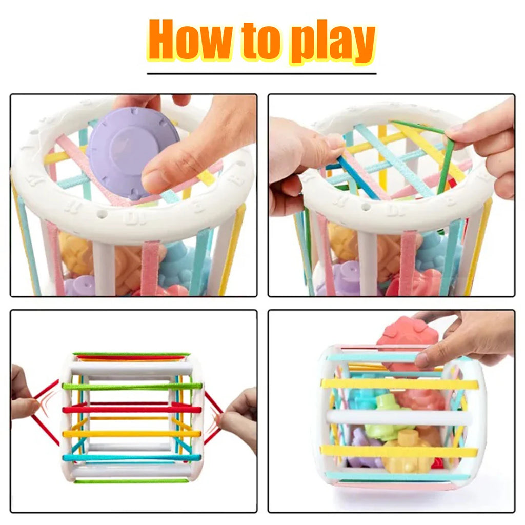 Baby Montessori Learning Educational Toy Colorful Shape Blocks